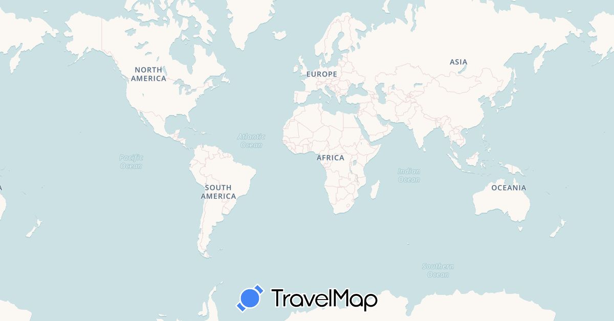 TravelMap itinerary: driving, plane, train, boat in United Arab Emirates, Argentina, Australia, Azerbaijan, Bolivia, Chile, China, Ecuador, France, Indonesia, India, Iran, Italy, Kyrgyzstan, Cambodia, Kazakhstan, Laos, Myanmar (Burma), Mongolia, Malaysia, Nepal, New Zealand, Peru, Thailand, Turkmenistan, Turkey, Uzbekistan, Vietnam (Asia, Europe, Oceania, South America)